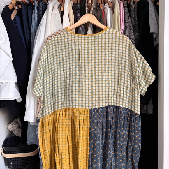 Amente's 100% cotton contrast midi dress - Picture 9 of 10